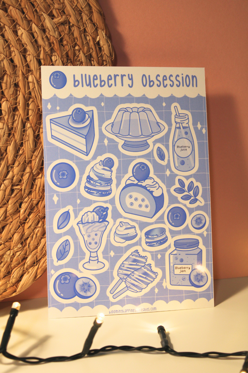 Blueberry Obsession | Sticker Sheet