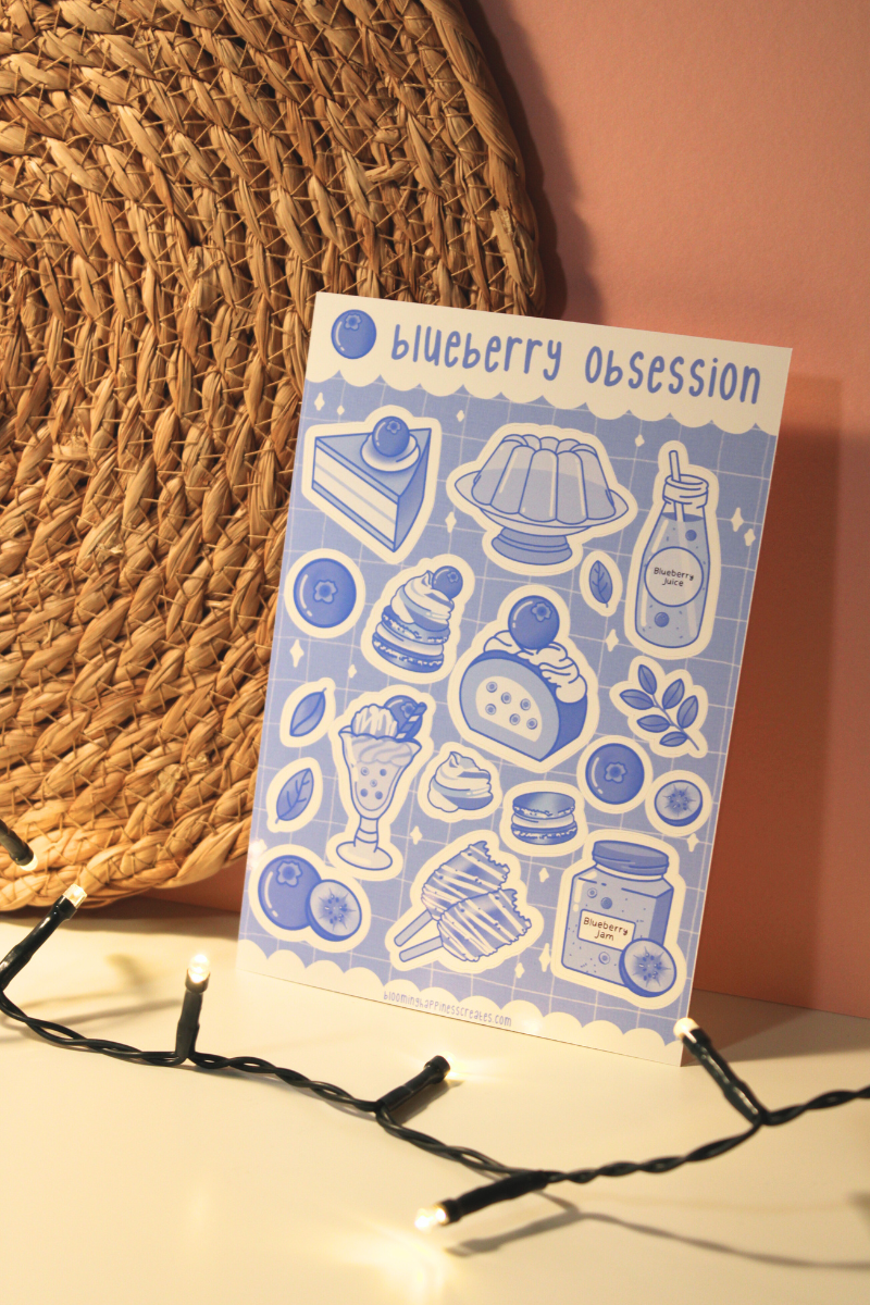 Blueberry Obsession | Sticker Sheet
