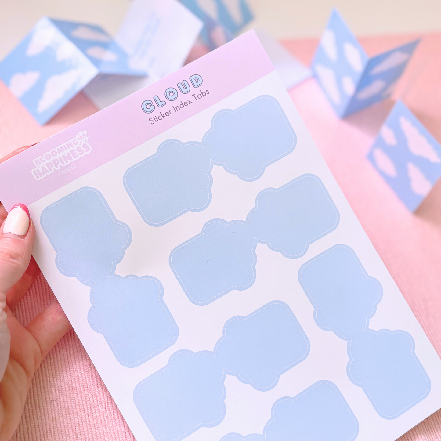 Clouds Index Tabs | Sticker Sheet