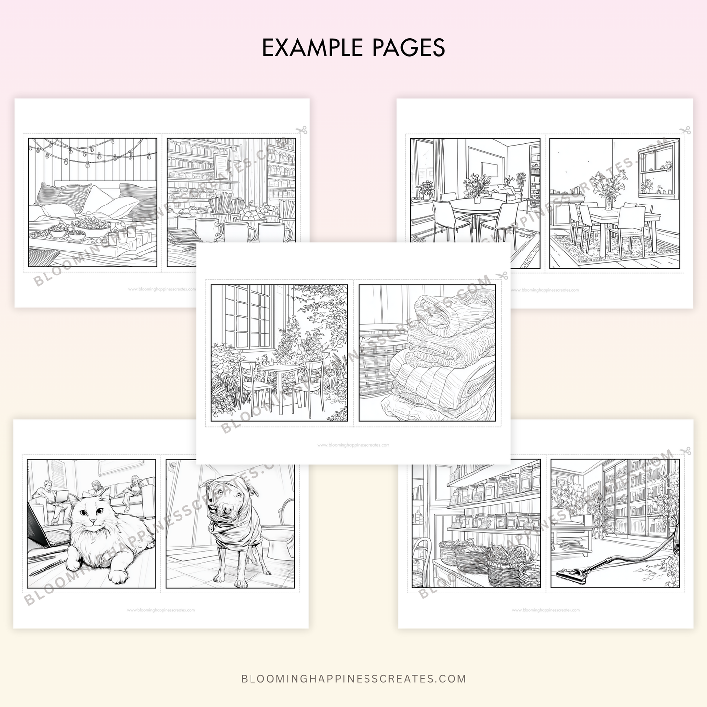 The Comfort of Home | 200 Printable Coloring Pages