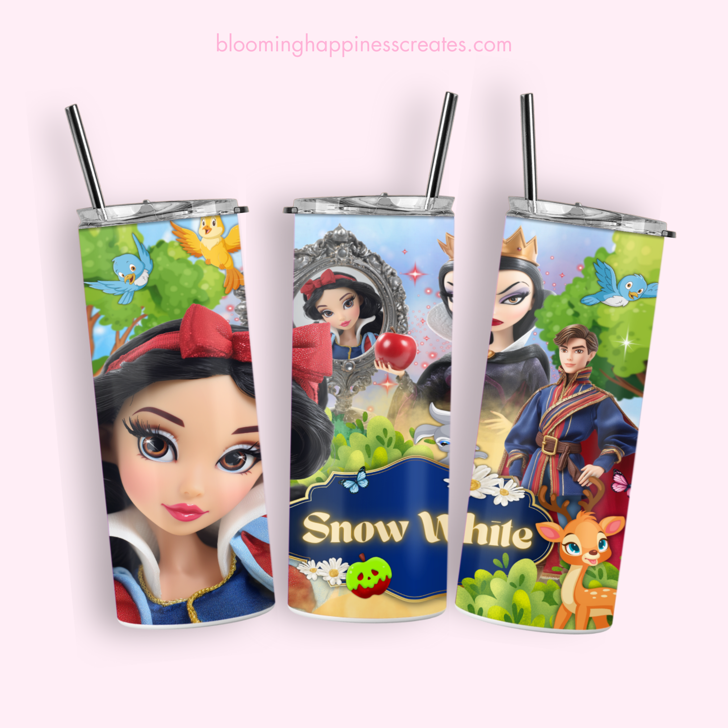 Snow White 20 oz Tumbler Wrap | Digital Download