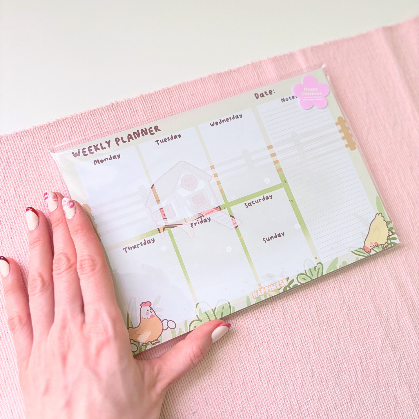 A5 Weekly Planner | Happy Chickens