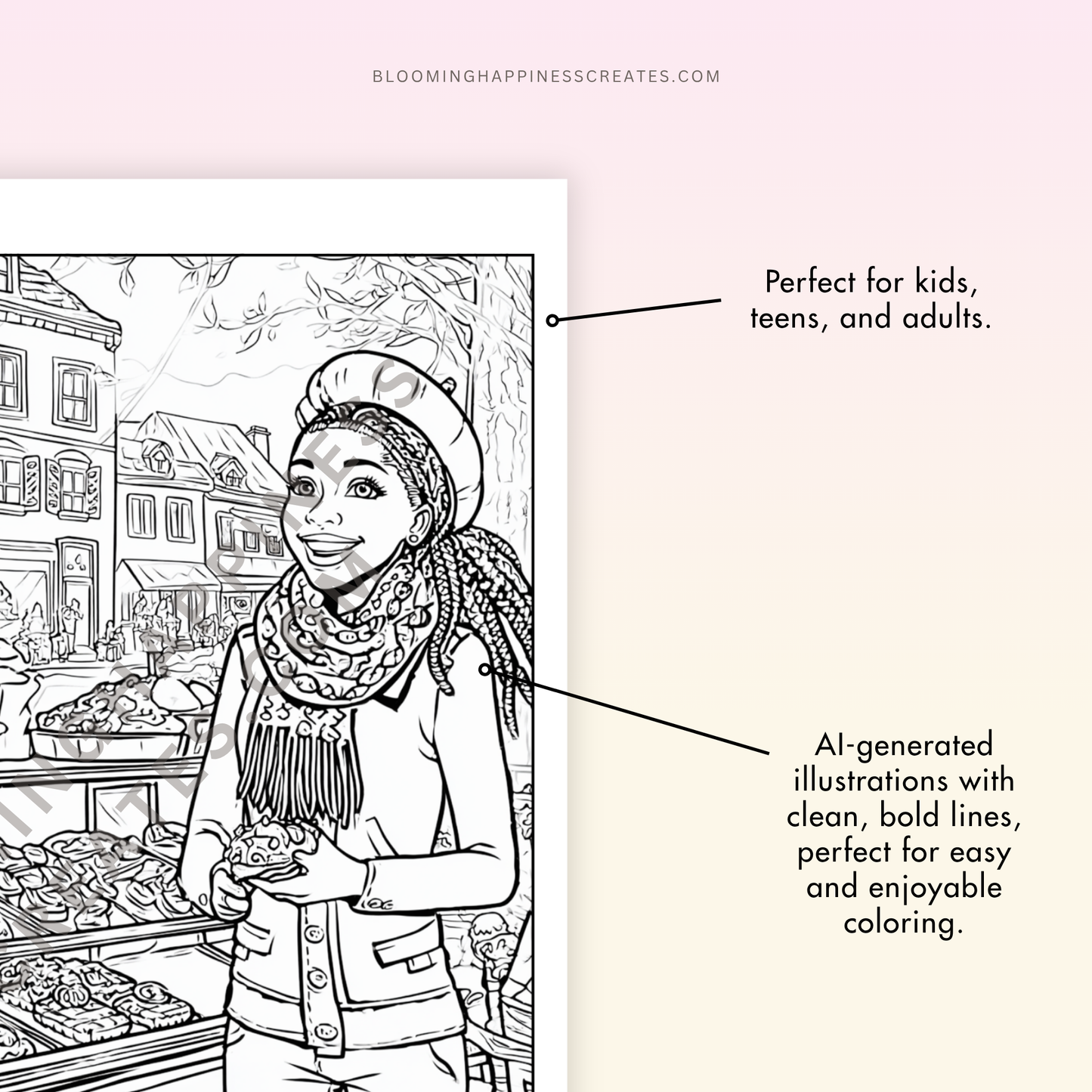Afro-American Girls | 200 Printable Coloring Pages