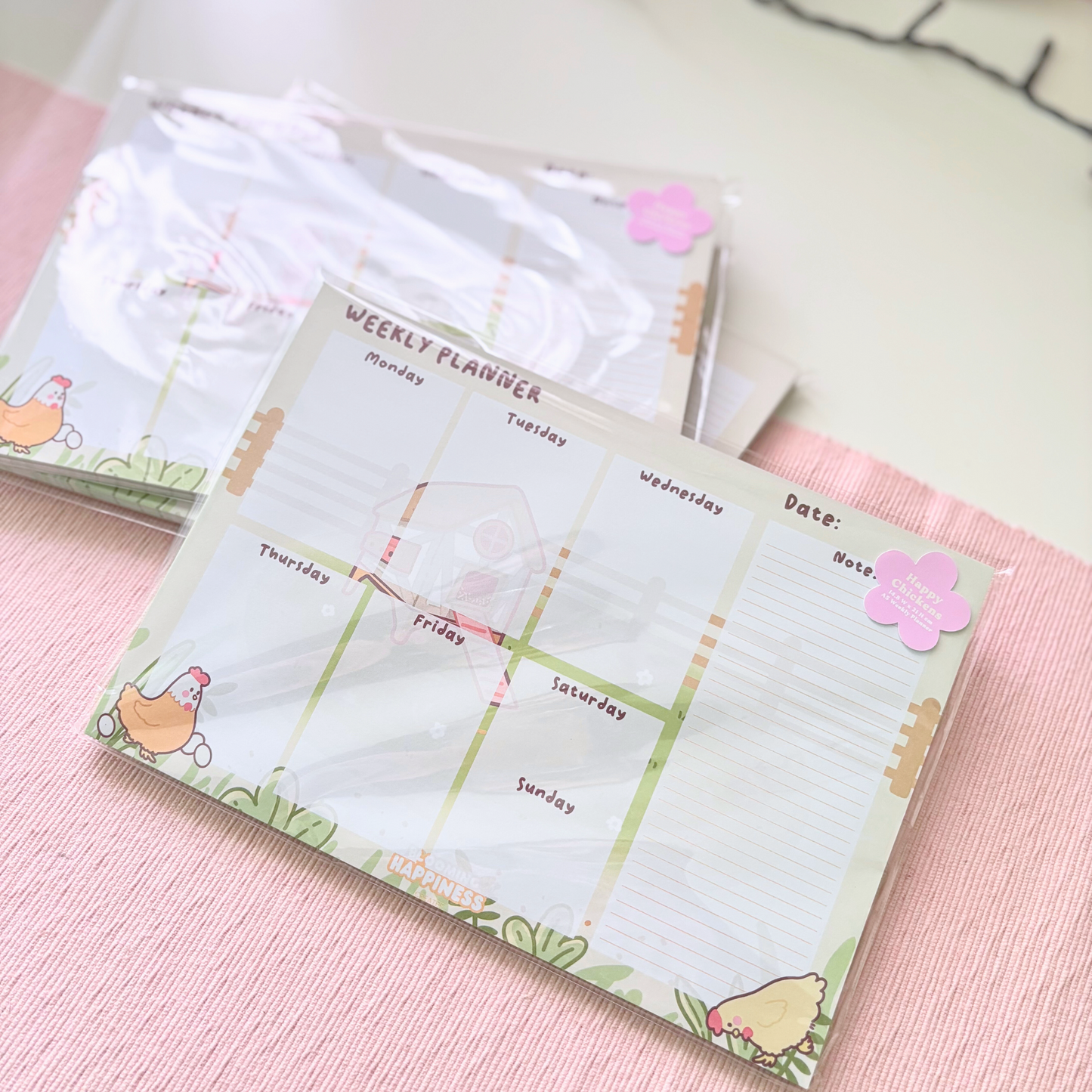 A5 Weekly Planner | Happy Chickens