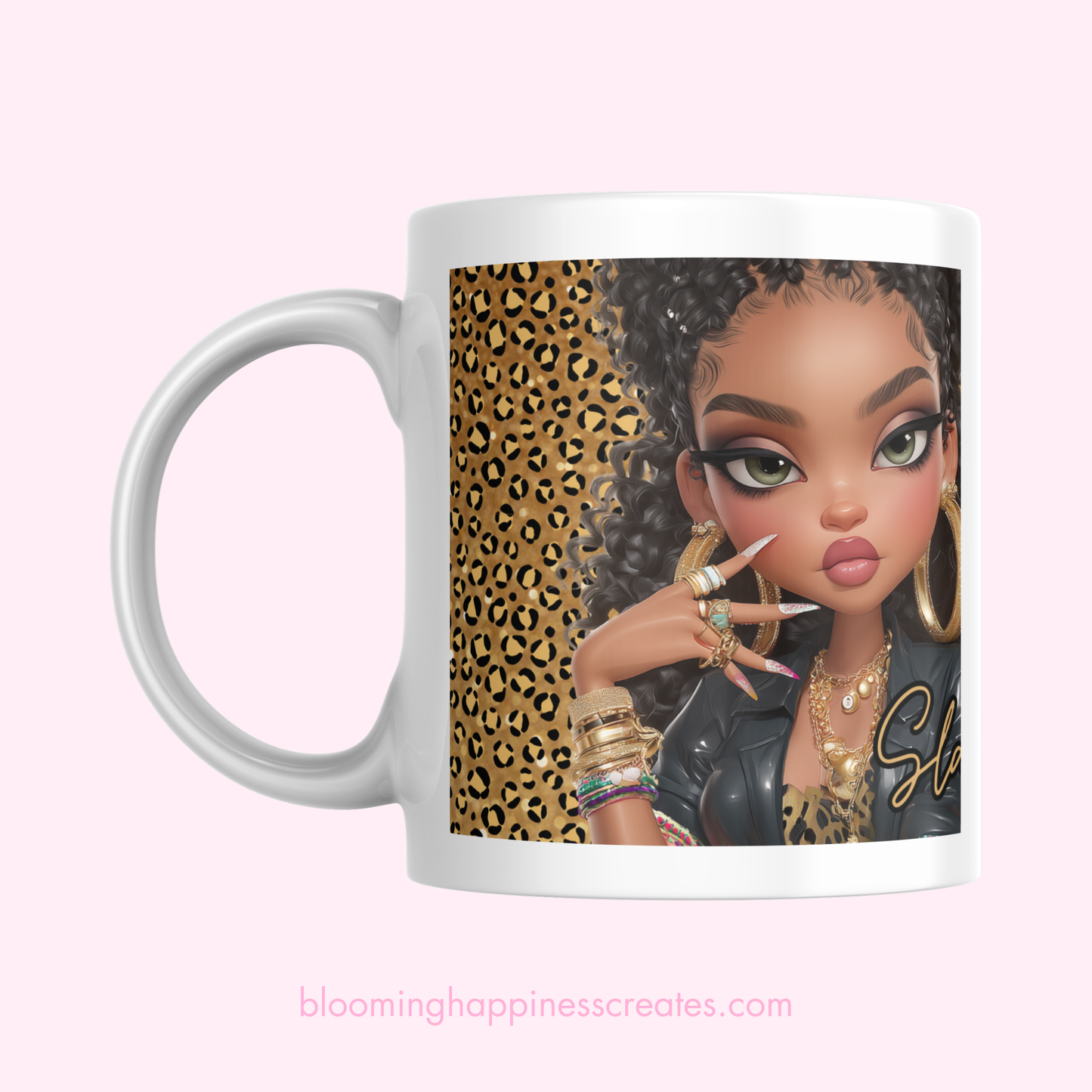 Slay All Day Chibi Girl Mug Wrap | Digital Download