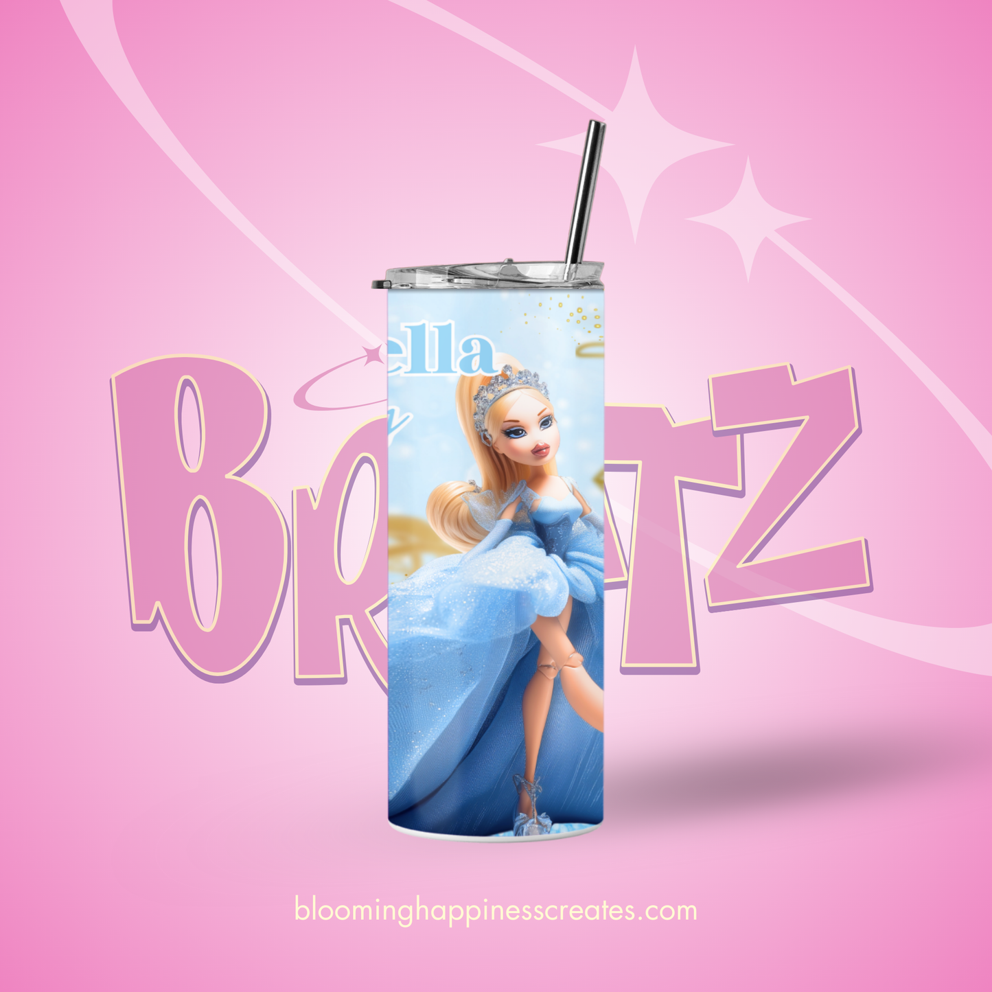 Bratz Cinderella Energy 20 oz Tumbler Wrap | Digital Download
