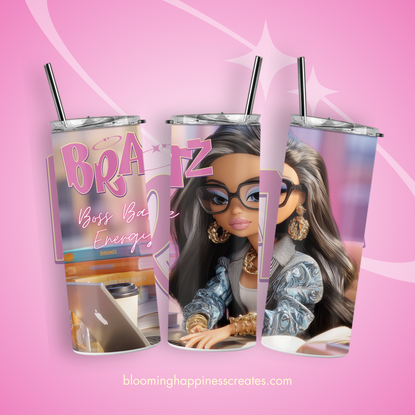 Bratz Boss Babe Energy 20 oz Tumbler Wrap | Digital Download