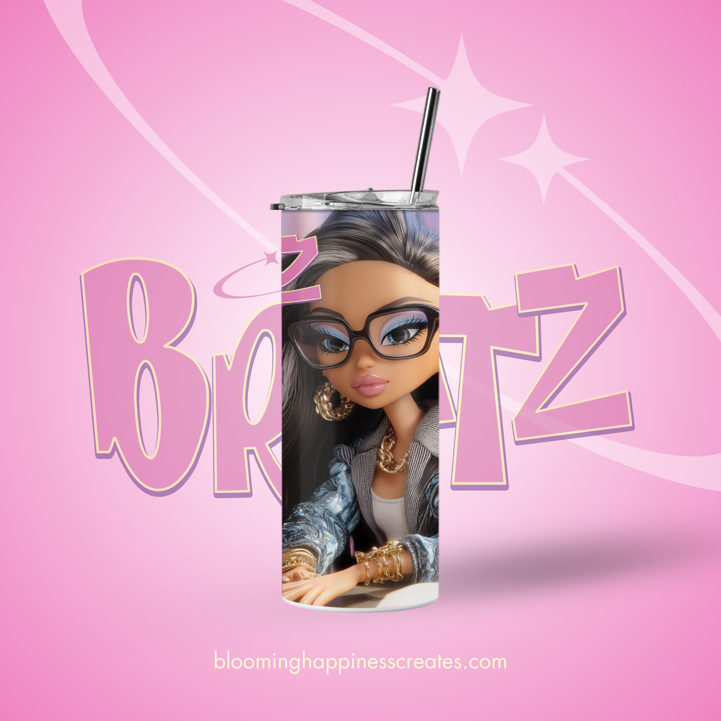 Bratz Boss Babe Energy 20 oz Tumbler Wrap | Digital Download