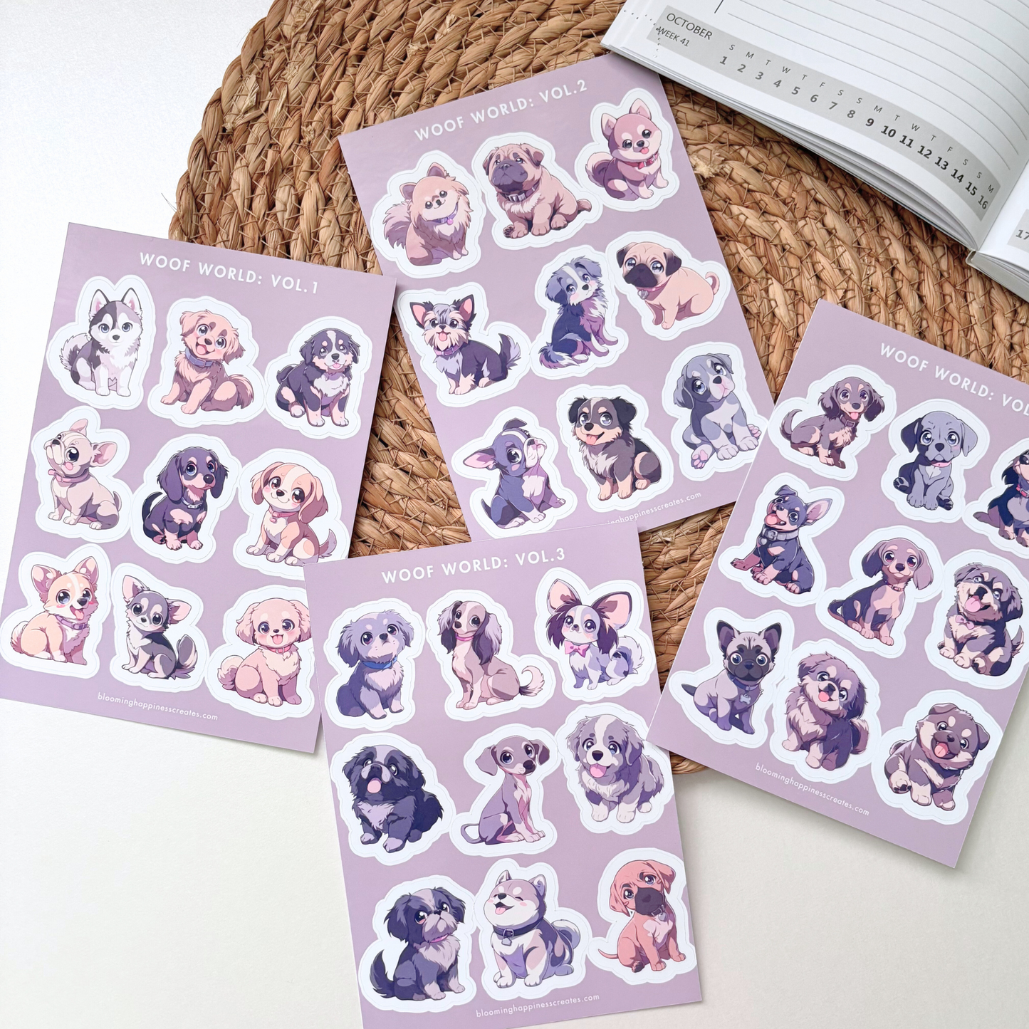 Woof World | Bundle of 4 Sticker Sheets