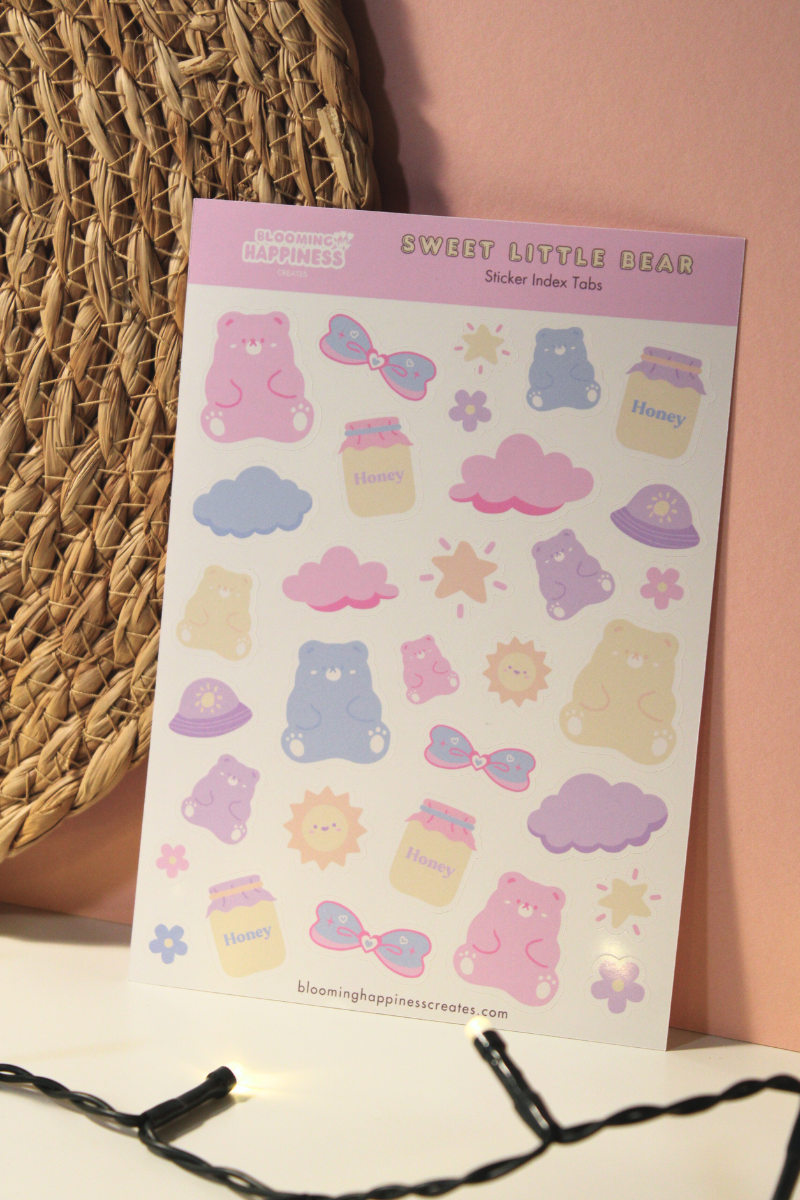 Sweet Little Bear | Sticker Sheet