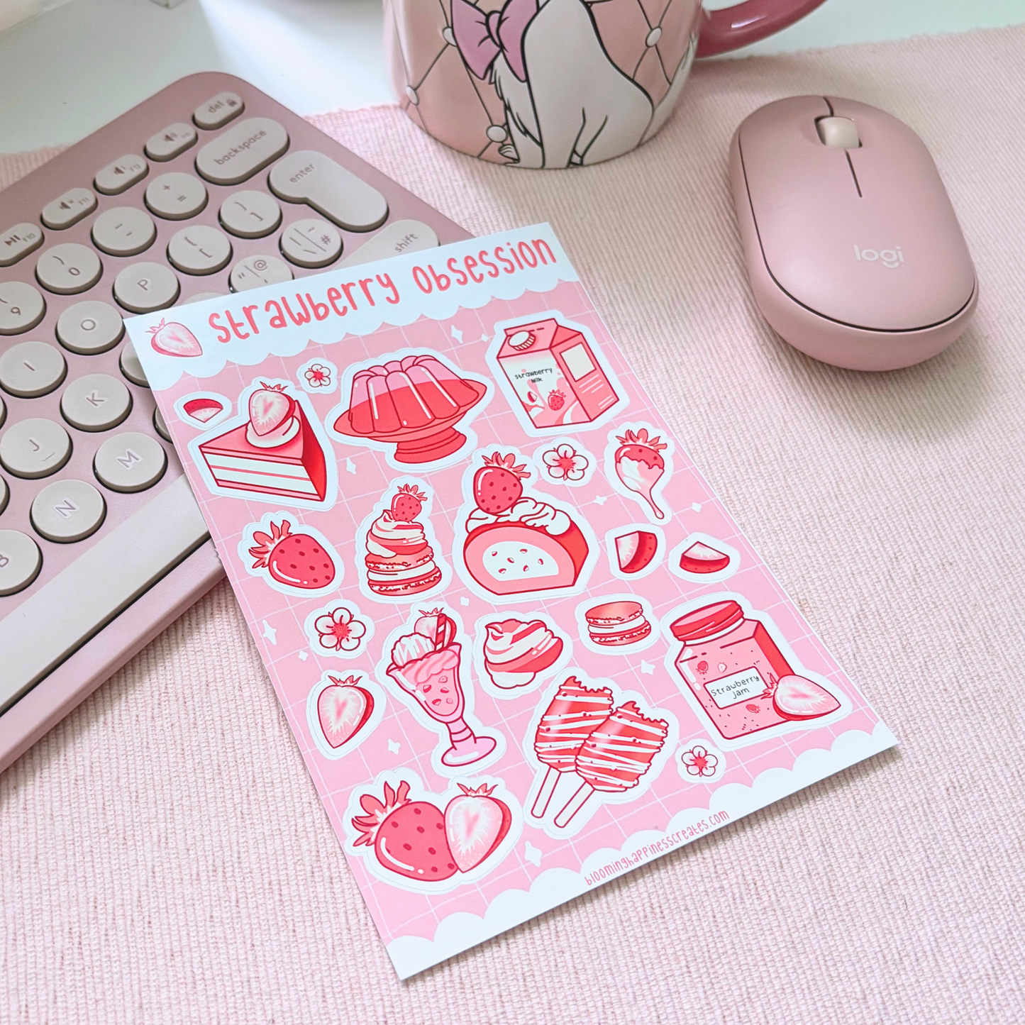 Strawberry Obsession | Sticker Sheet