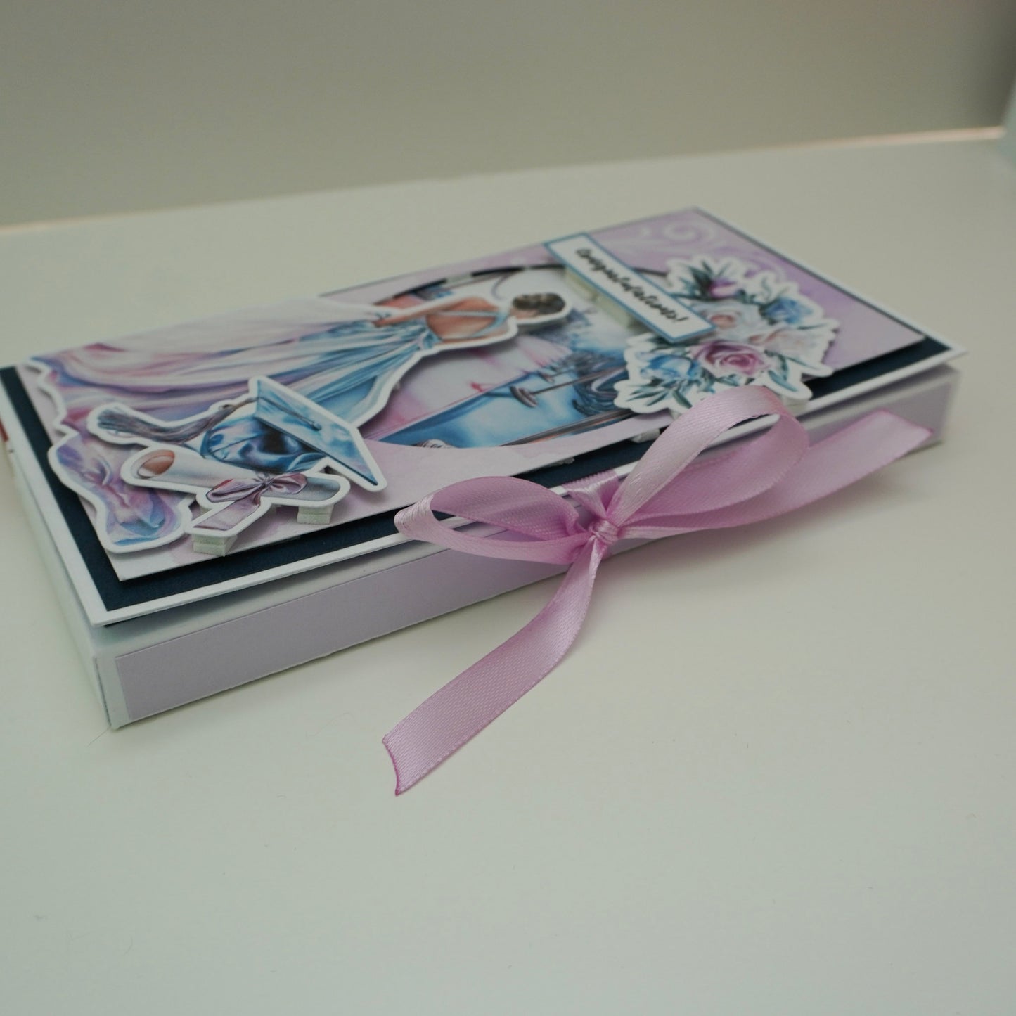 🎓Happy Graduation Prom Girl Chocolate Greeting Card