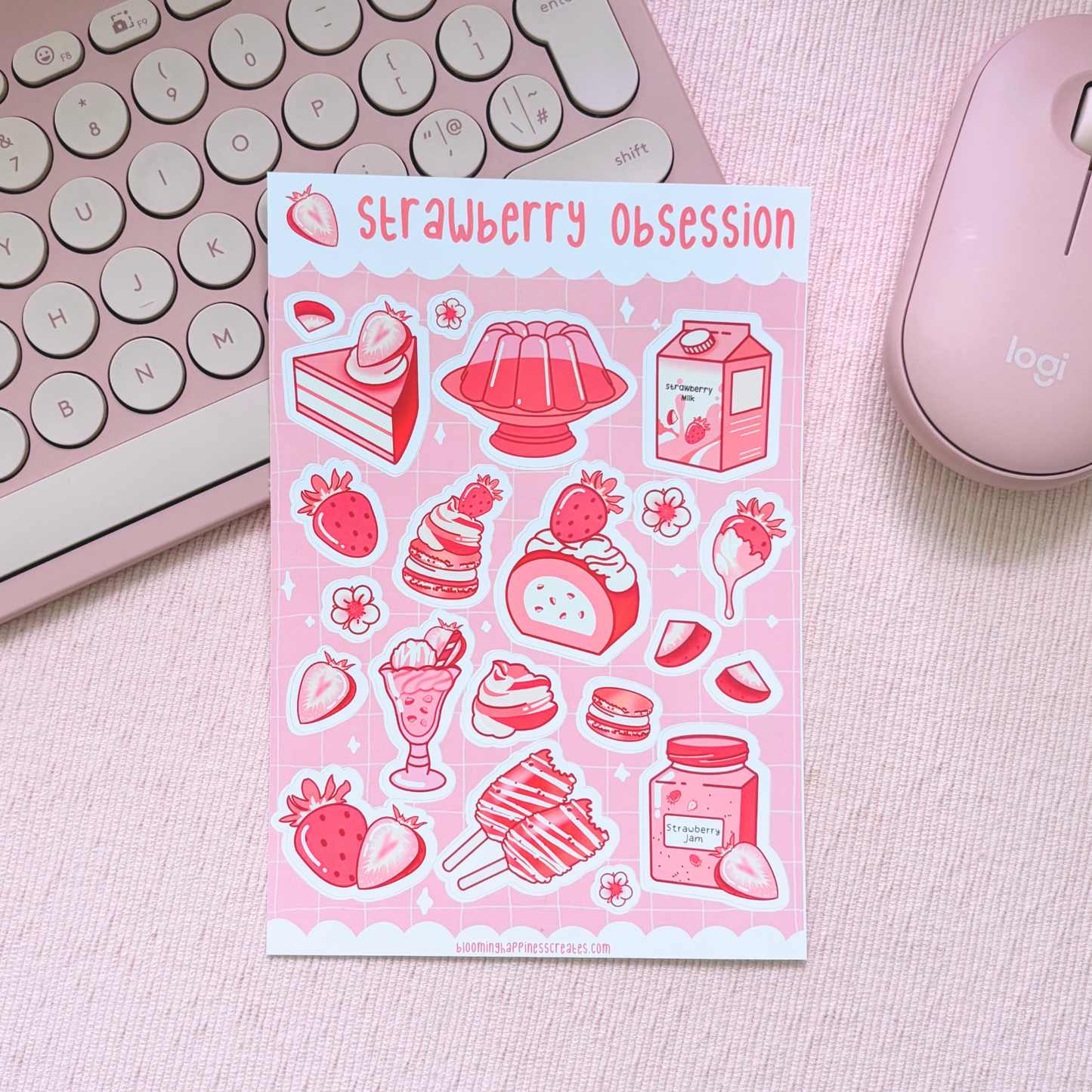 Strawberry Obsession | Sticker Sheet
