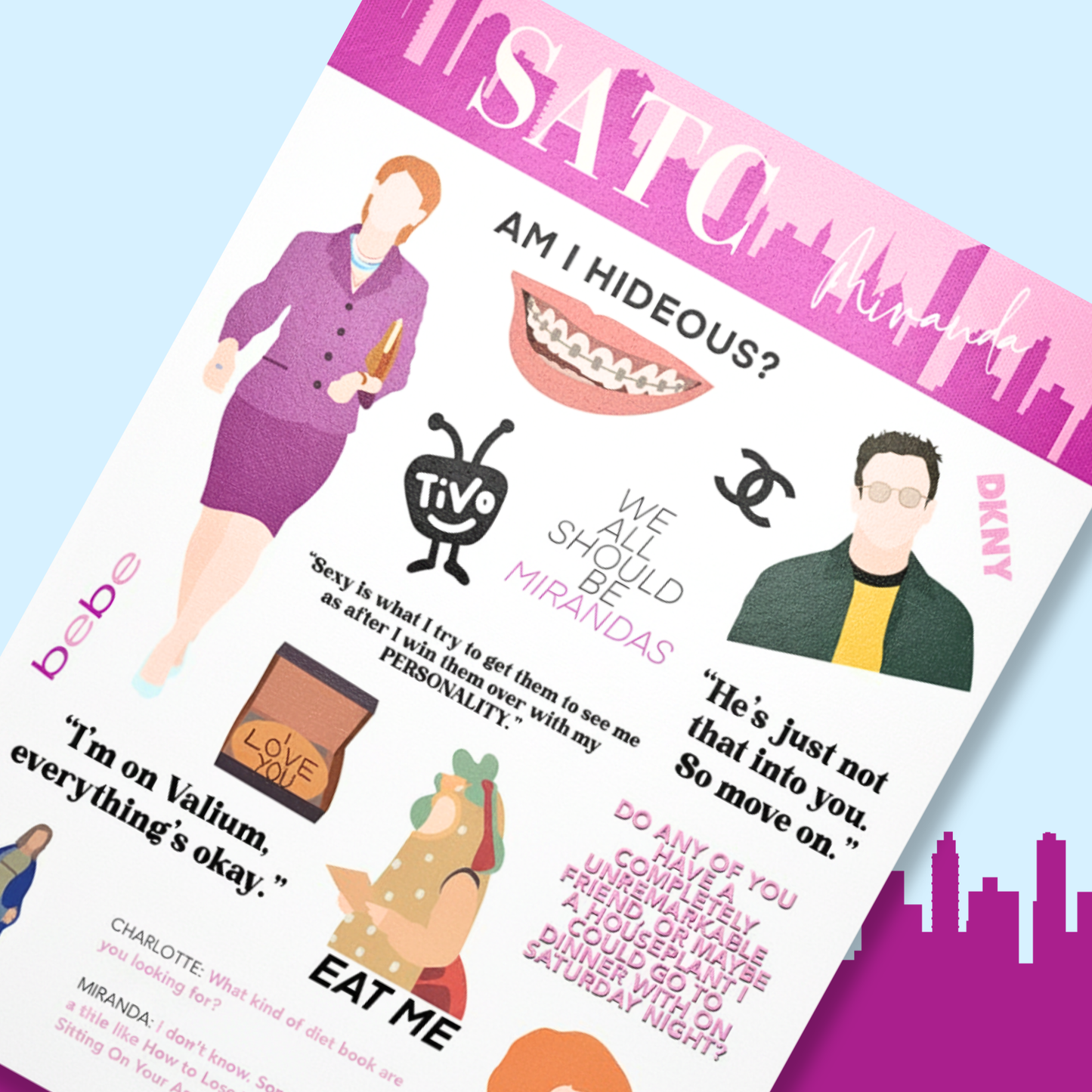 SATC Sticker Sheet - Miranda ⚖️