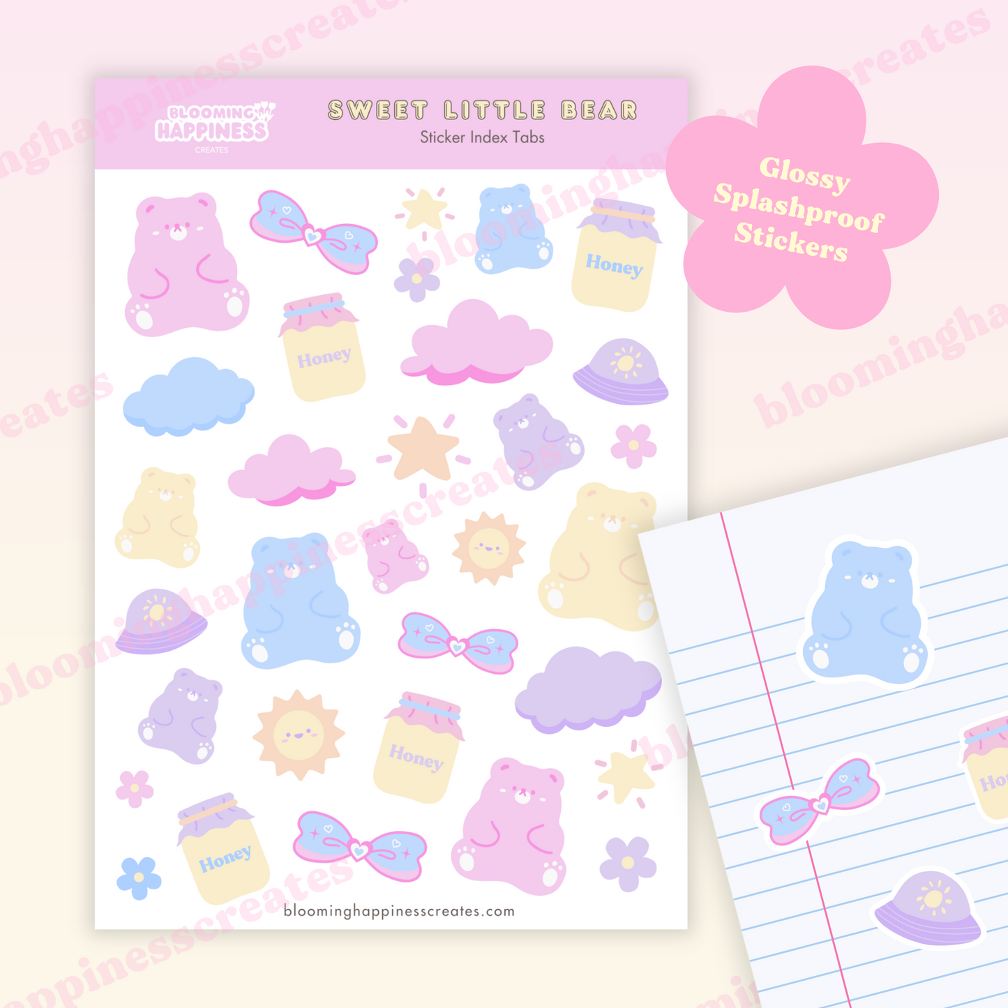 Sweet Little Bear | Sticker Sheet