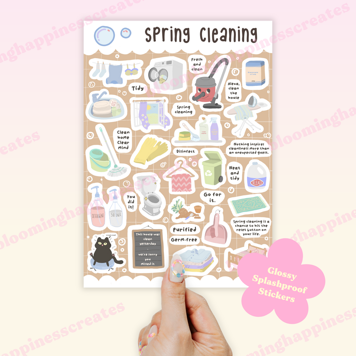 Spring Cleaning | Sticker Sheet