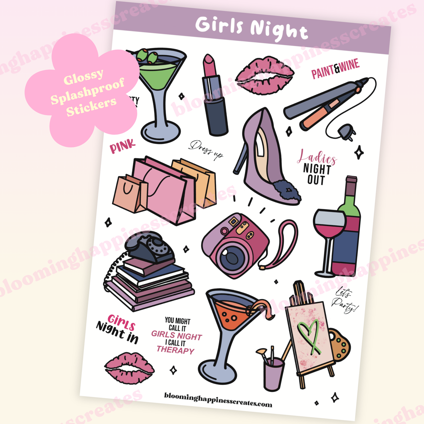 Girls Night | Sticker Sheet