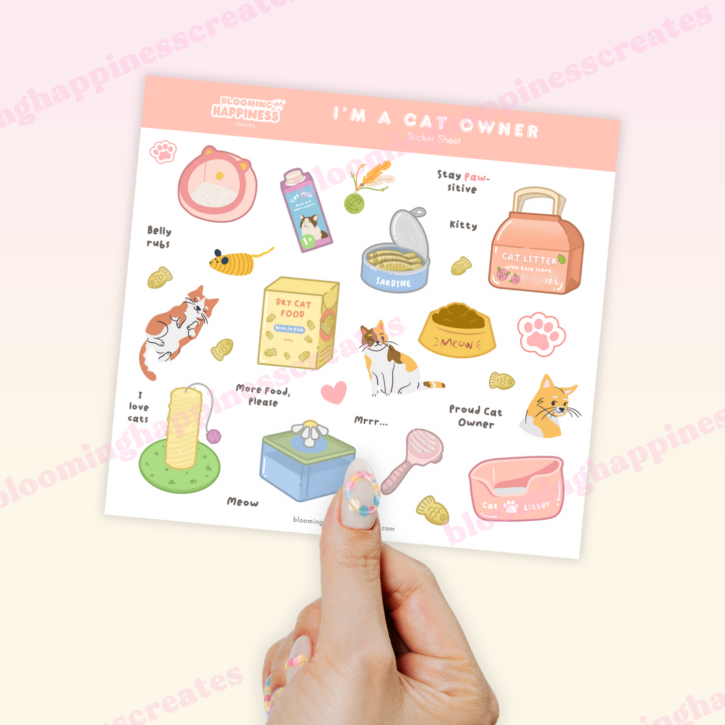 I'm a Cat Owner | Planner & Journal Sticker Sheet