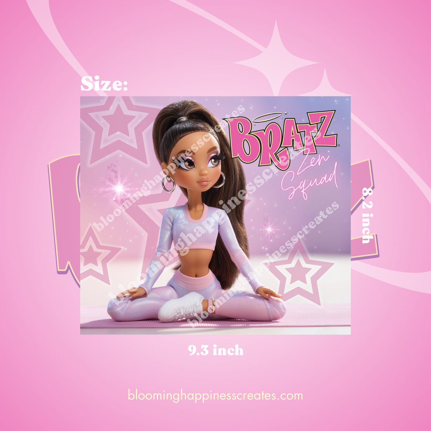 Bratz Zen Squad 20 oz Tumbler Wrap | Digital Download
