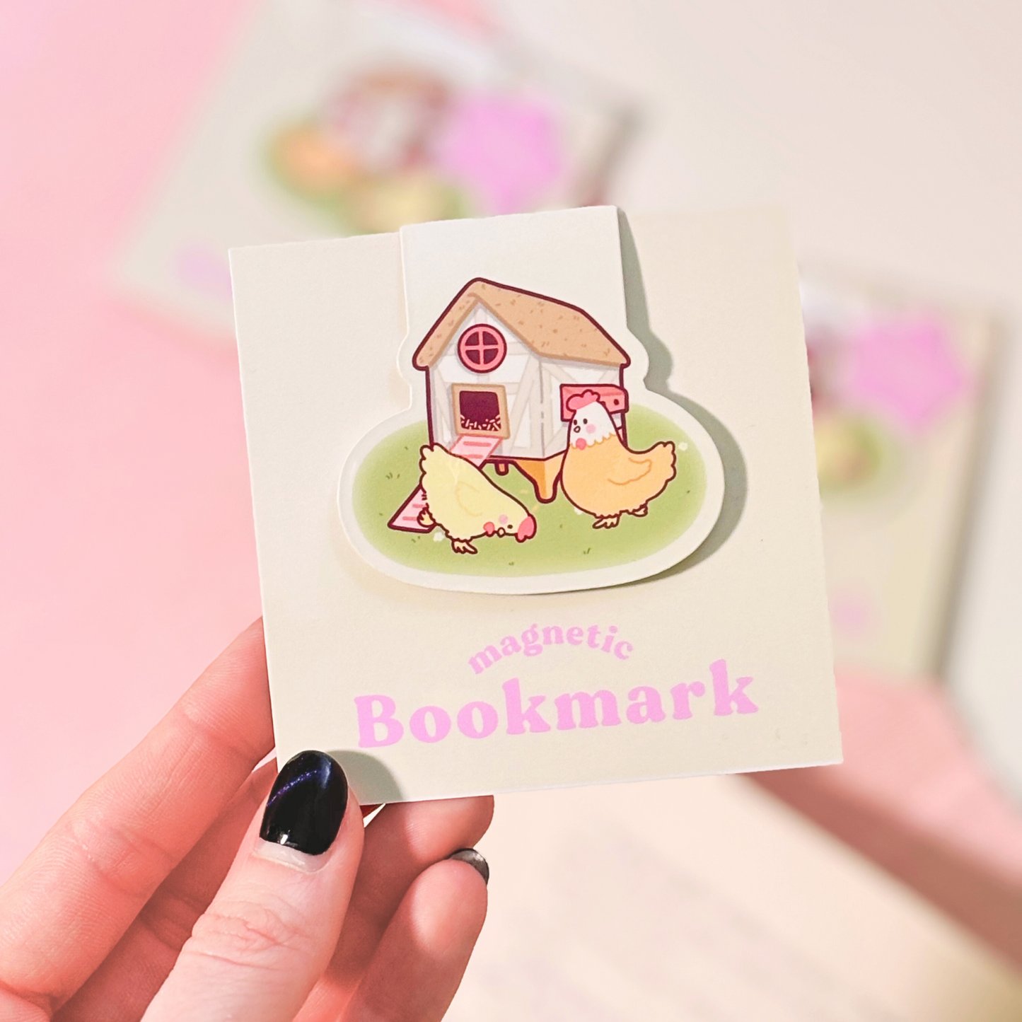 Happy Chickens | Magnetic Bookmark
