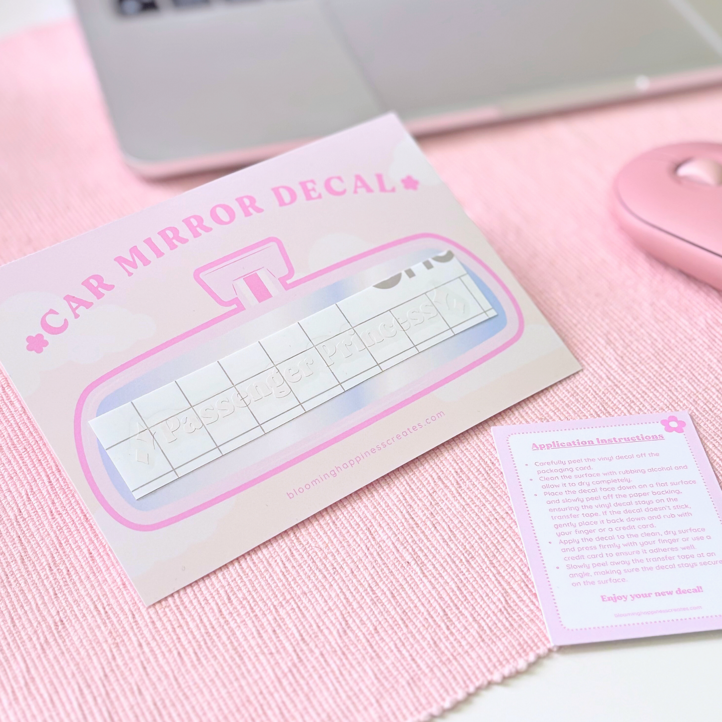 Passenger Princess | Car Mirror Decal