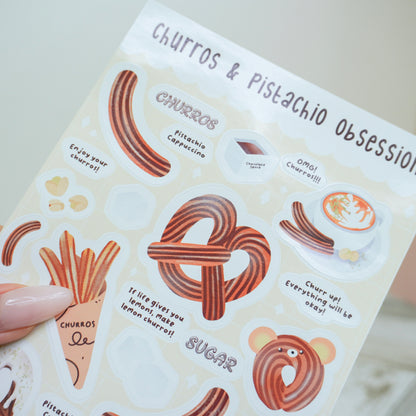 Churros & Pistachio Obsession | Sticker Sheet