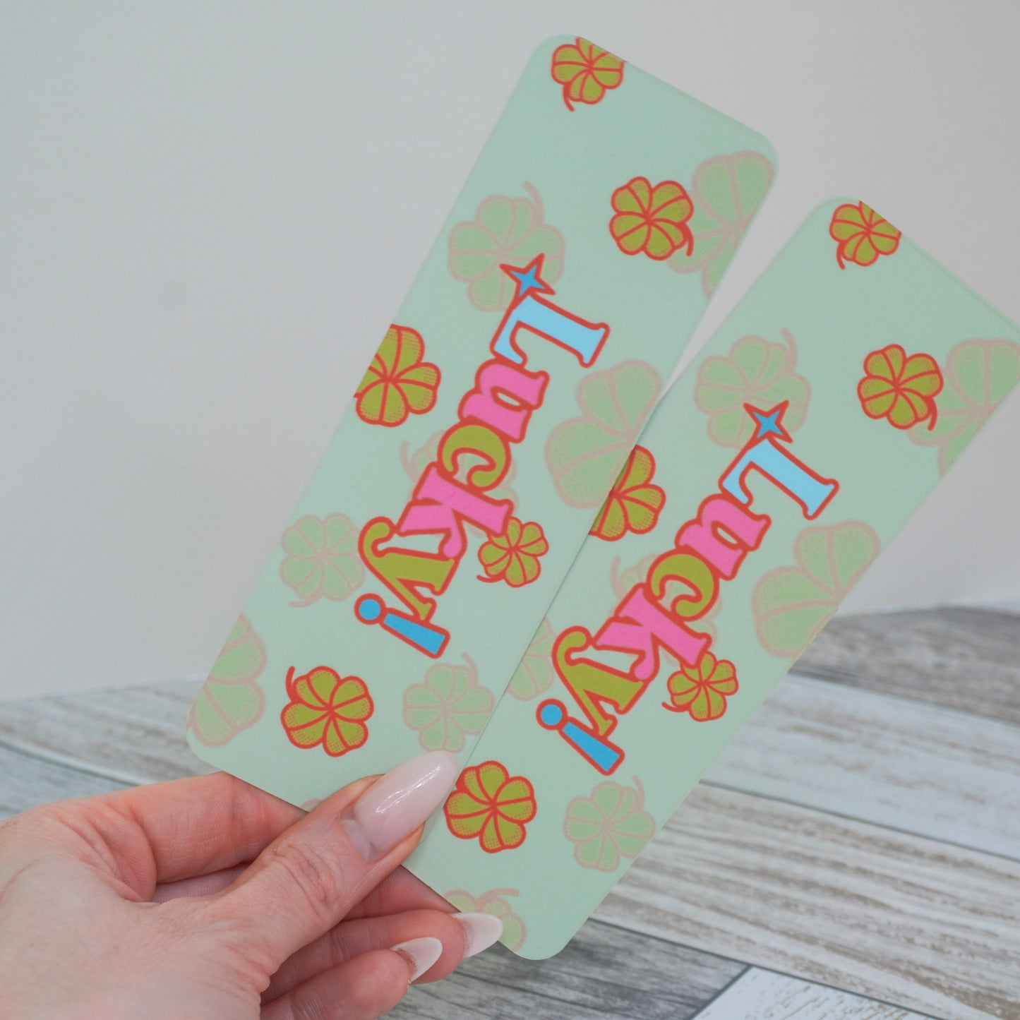 🍀 Lucky Clover | Double-Sided Matte Bookmark 📚