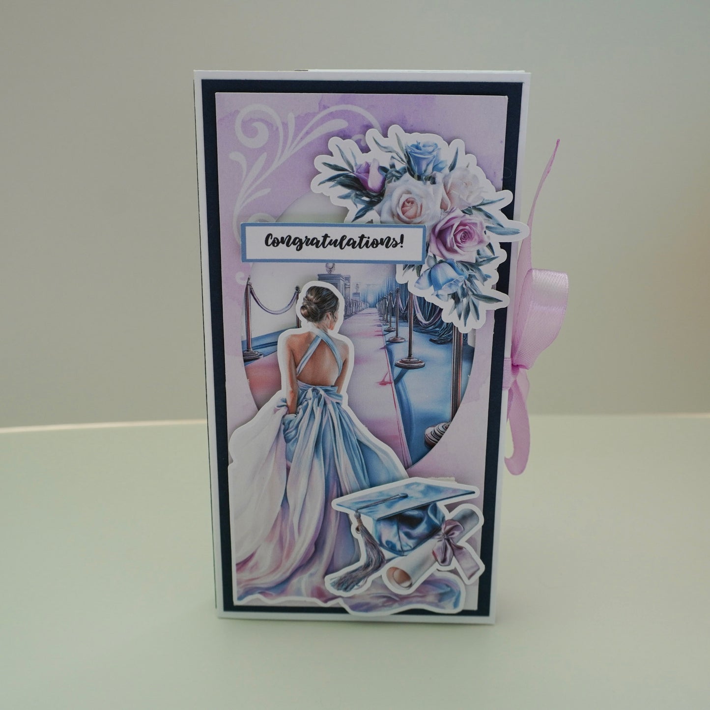 🎓Happy Graduation Prom Girl Chocolate Greeting Card