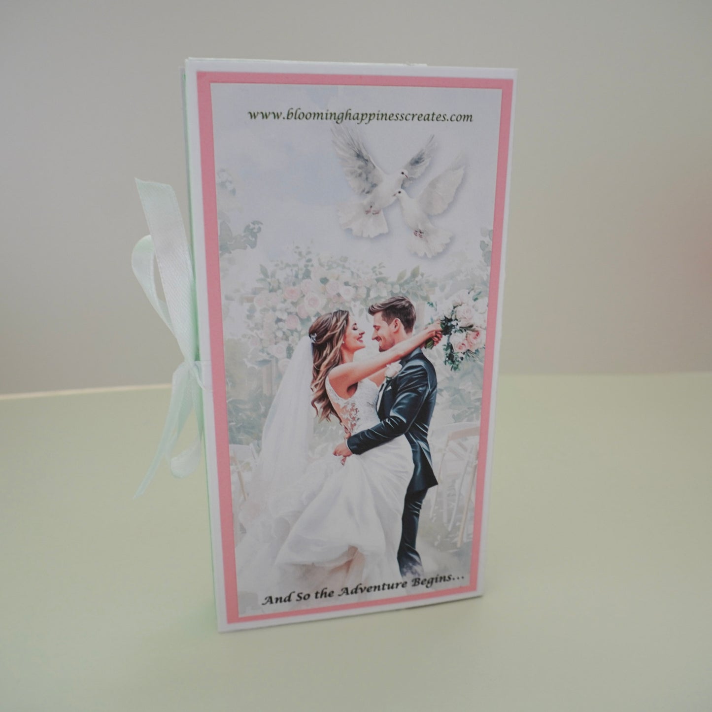 💍 Wedding Chocolate Bar Greeting Card with Elegant Design