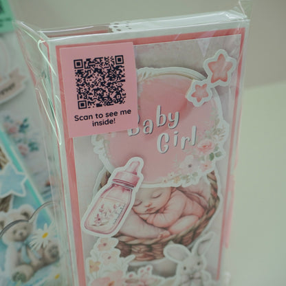Baby Girl Chocolate Greeting Card Gift 🍫👶