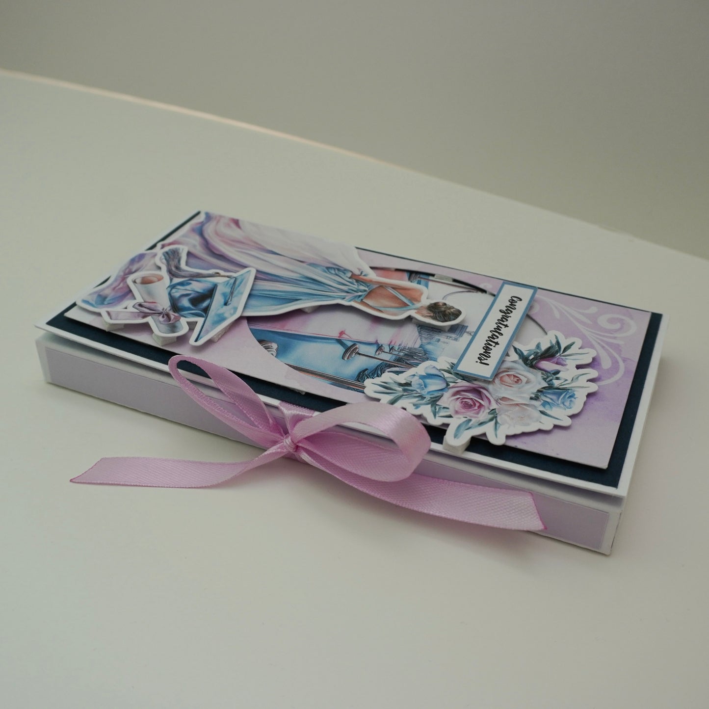 🎓Happy Graduation Prom Girl Chocolate Greeting Card