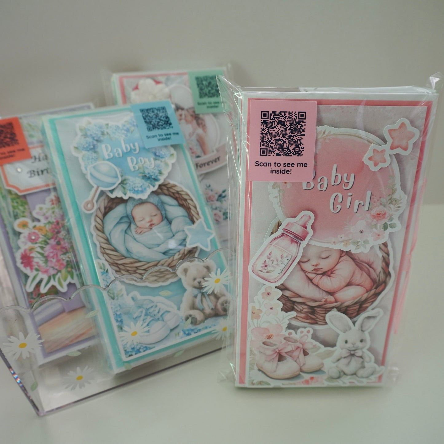 Baby Girl Chocolate Greeting Card Gift 🍫👶