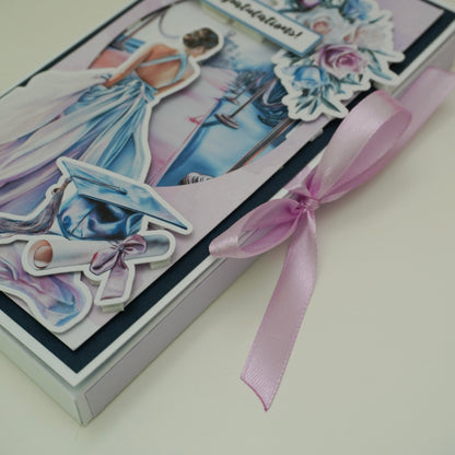 🎓Happy Graduation Prom Girl Chocolate Greeting Card