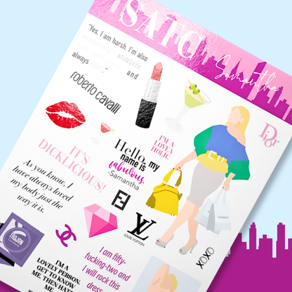 SATC Sticker Sheet - Samantha 🔥