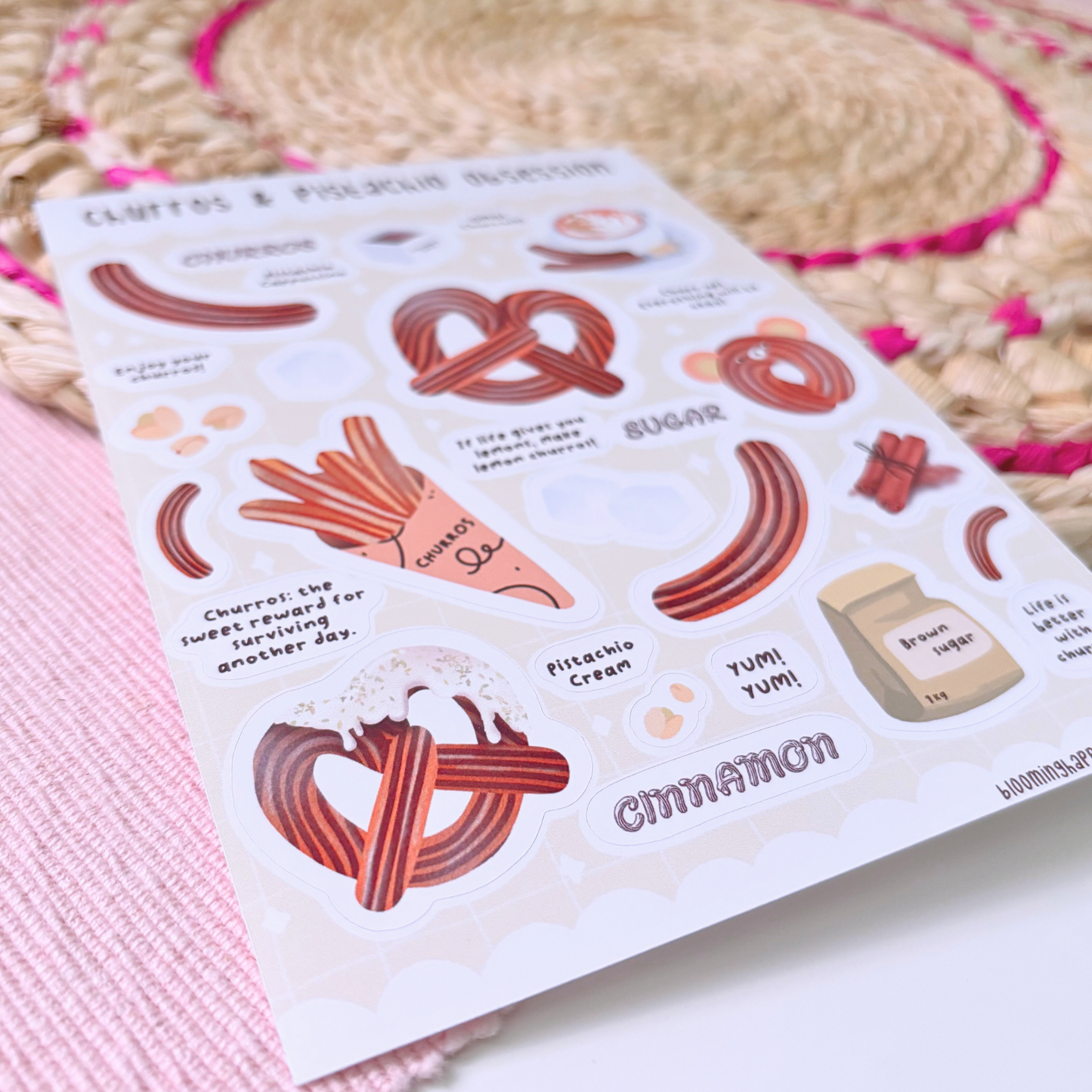Churros & Pistachio Obsession | Sticker Sheet