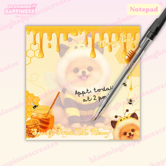 Spooky Sweet Like Honey | Square Notepad