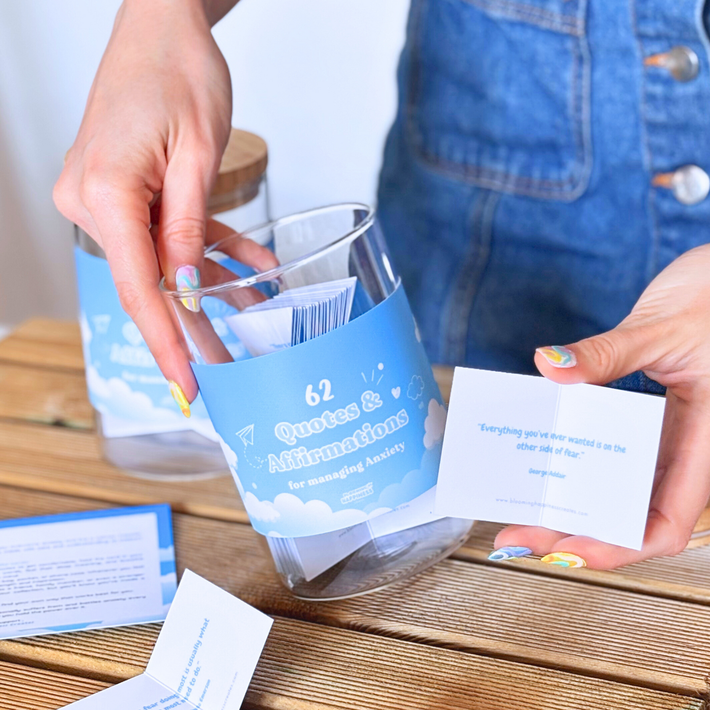 62 Quotes & Affirmations Jar | For Managing Anxiety
