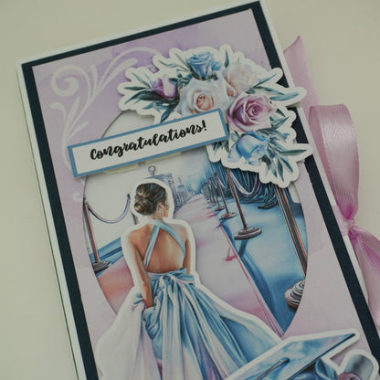 🎓Happy Graduation Prom Girl Chocolate Greeting Card