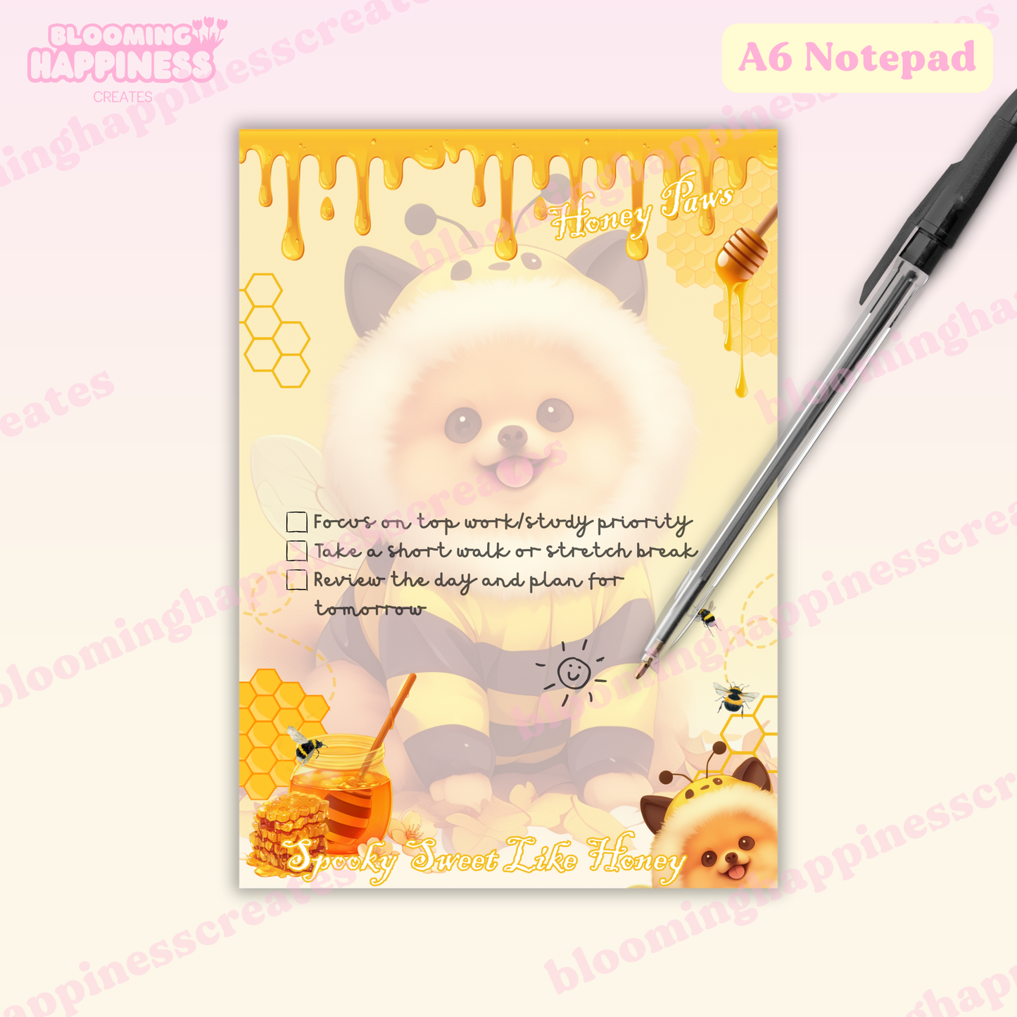 Spooky Sweet Like Honey | A6 Notepad