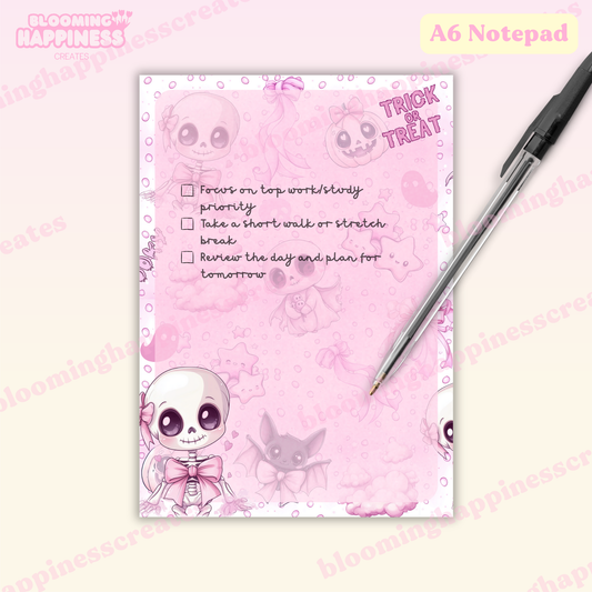 Whispers in Pink | A6 Notepad