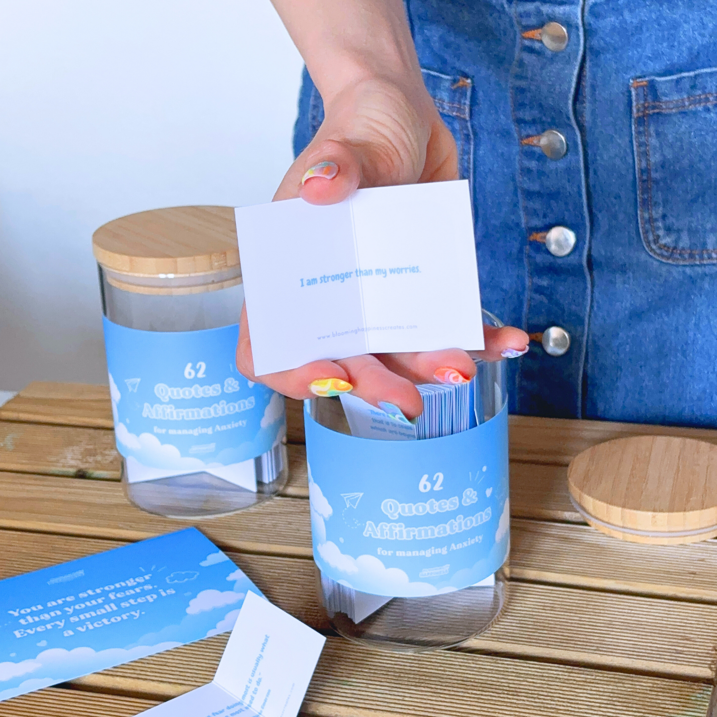 62 Quotes & Affirmations Jar | For Managing Anxiety