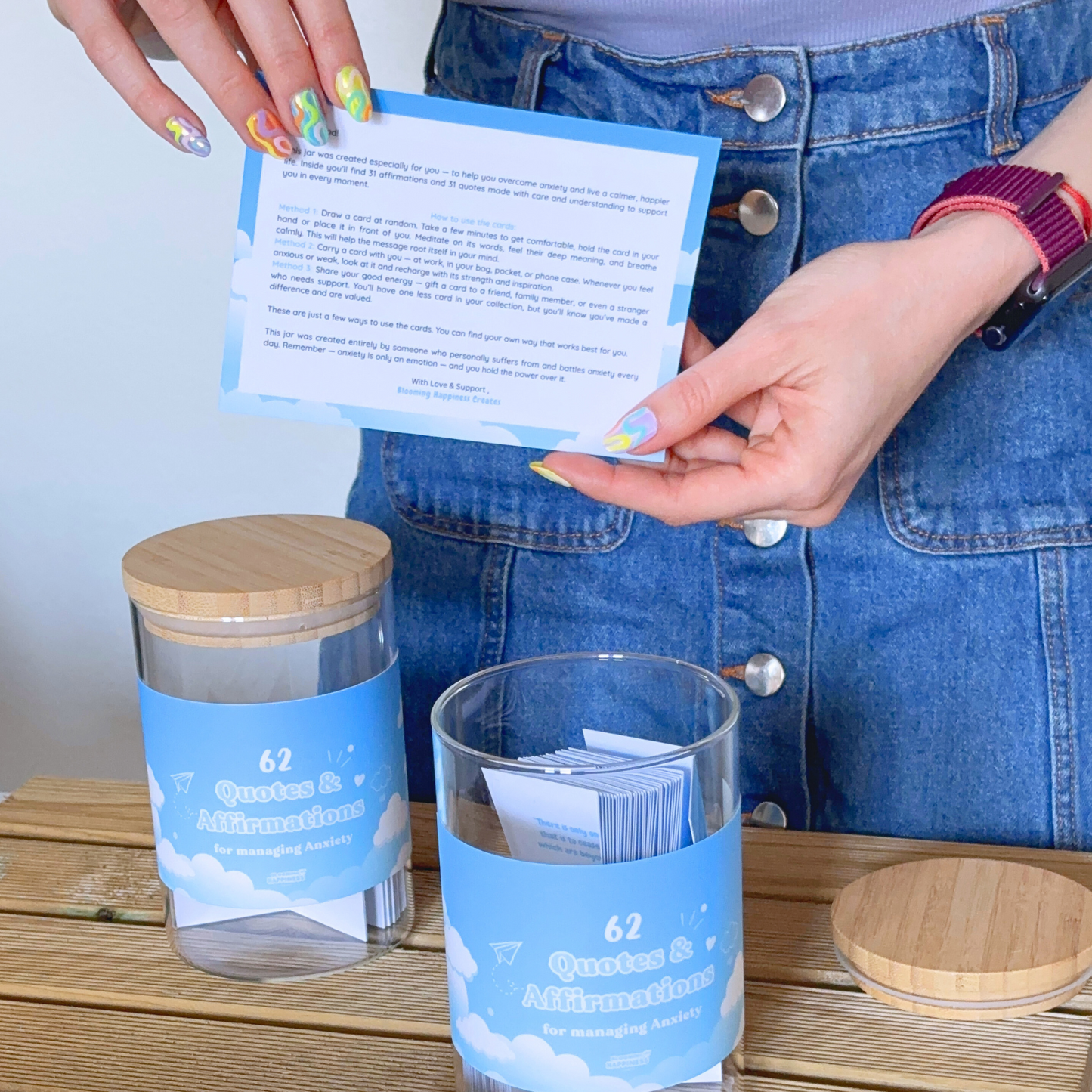 62 Quotes & Affirmations Jar | For Managing Anxiety