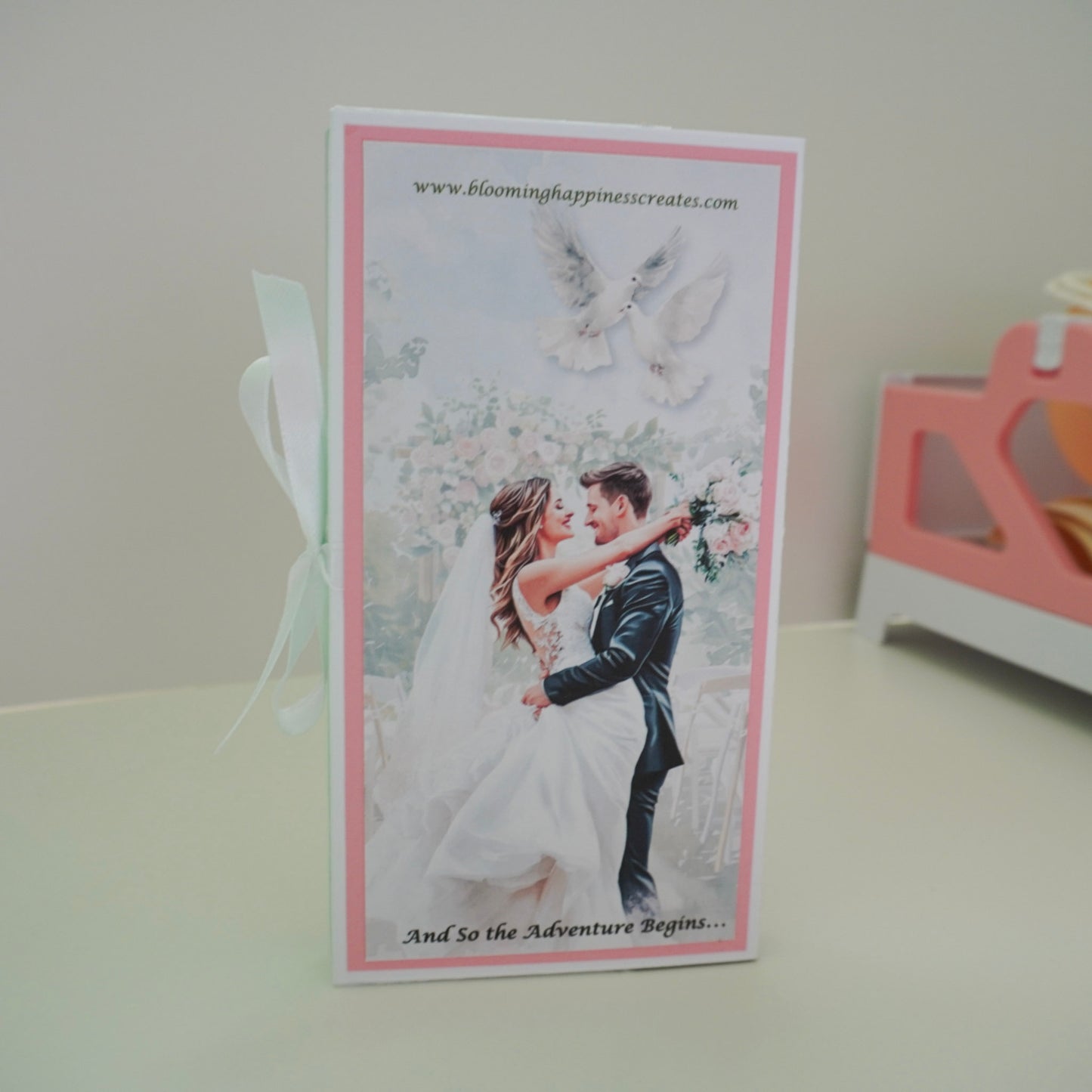 💍 Wedding Chocolate Bar Greeting Card with Elegant Design