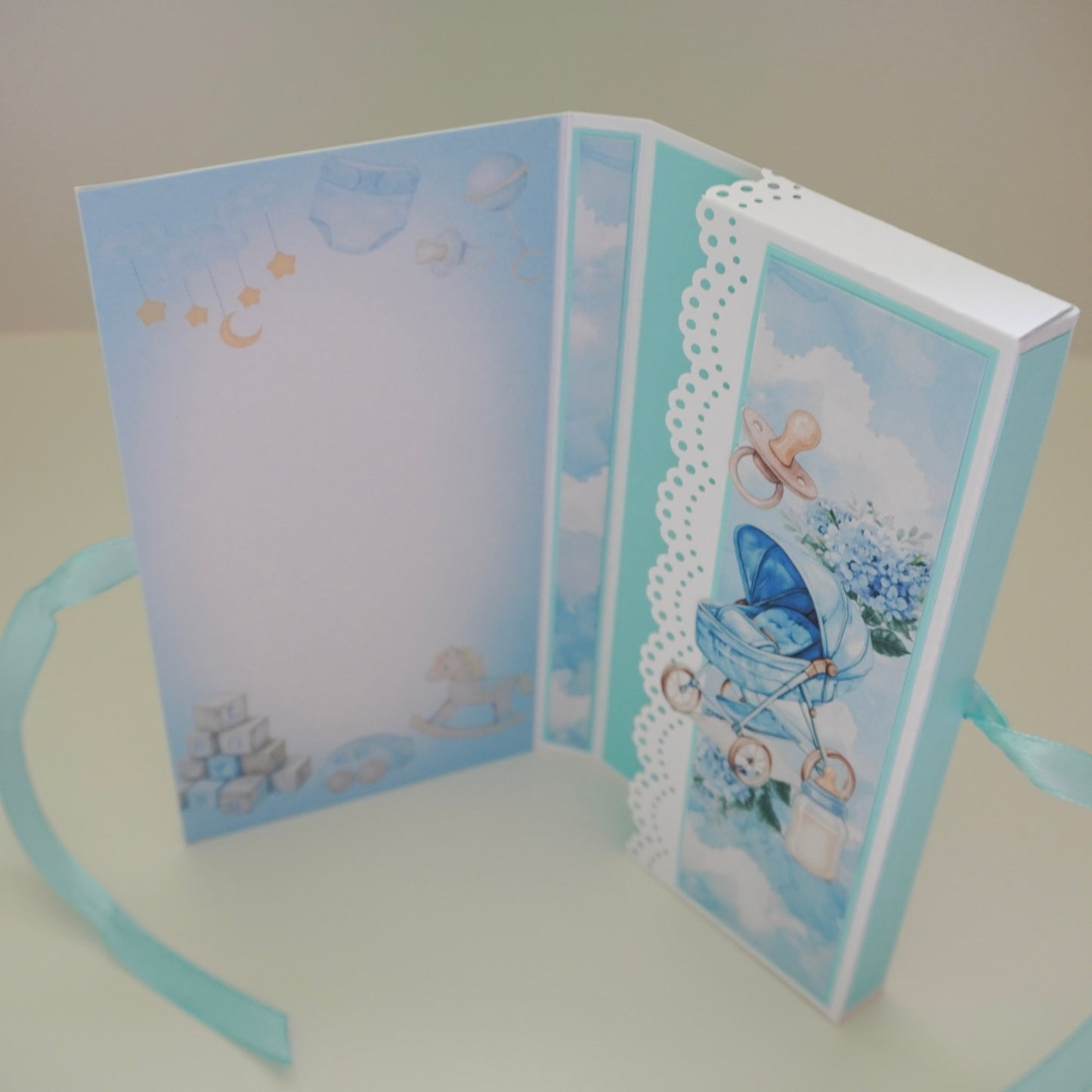 💙Baby Boy Chocolate Greeting Card Gift 🍫👶