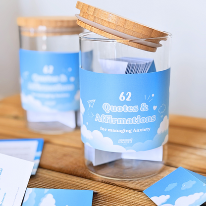 62 Quotes & Affirmations Jar | For Managing Anxiety