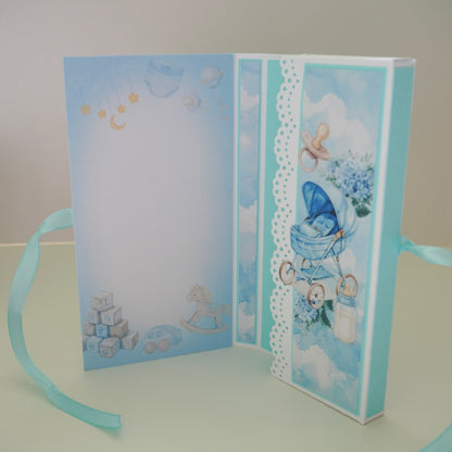 💙Baby Boy Chocolate Greeting Card Gift 🍫👶