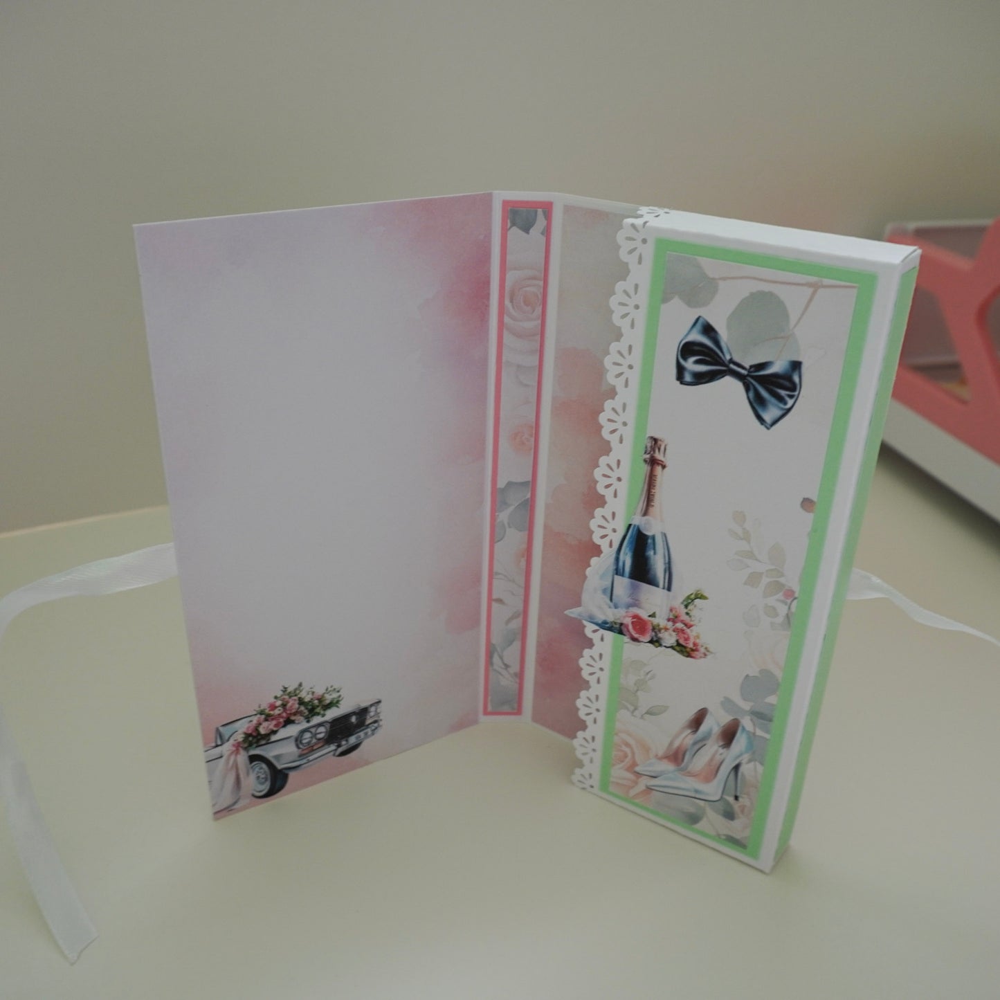 💍 Wedding Chocolate Bar Greeting Card with Elegant Design