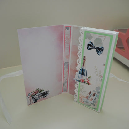 💍 Wedding Chocolate Bar Greeting Card with Elegant Design