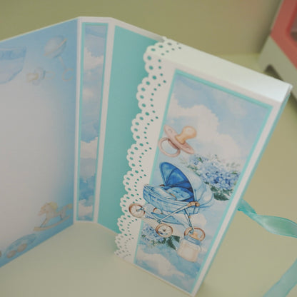 💙Baby Boy Chocolate Greeting Card Gift 🍫👶