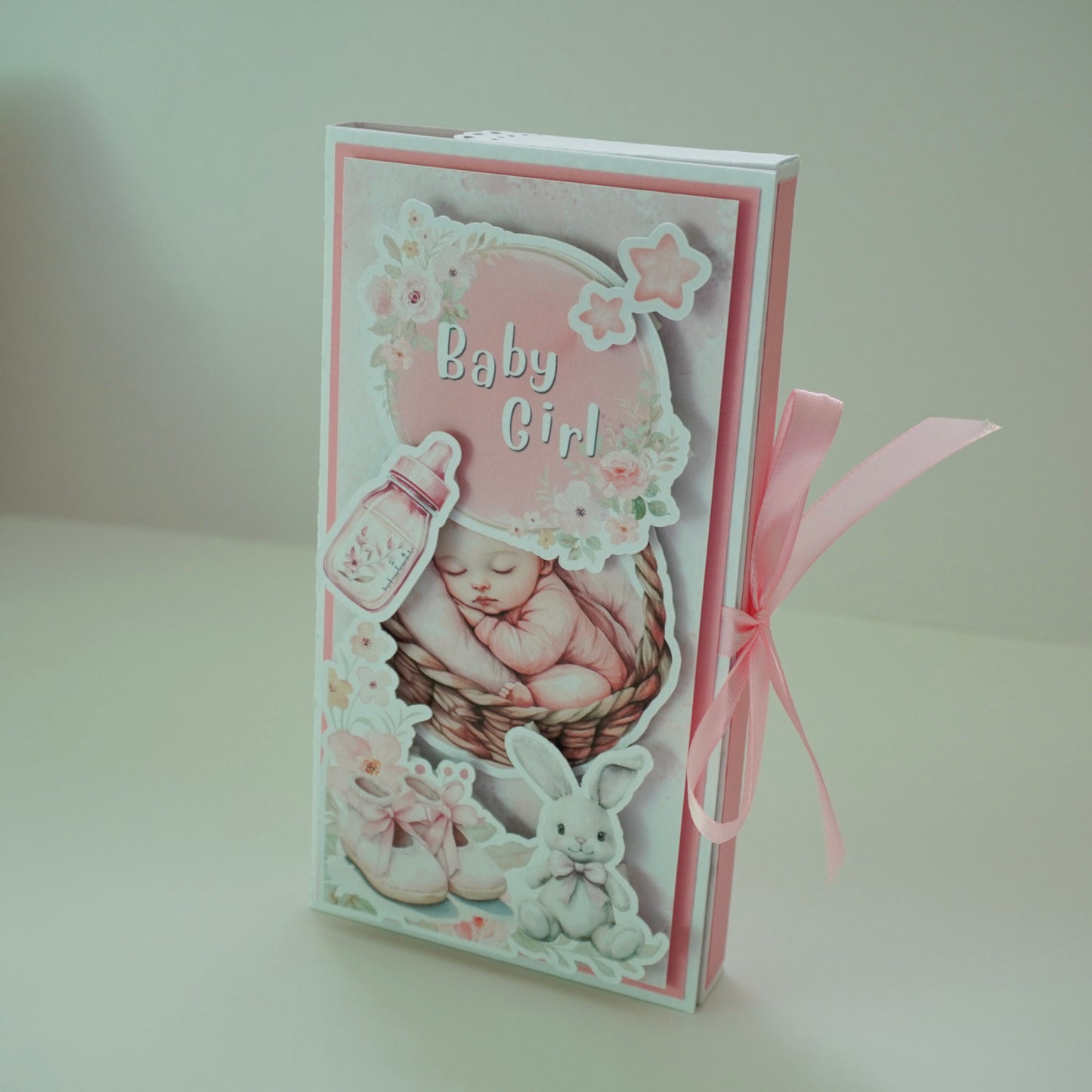 Baby Girl Chocolate Greeting Card Gift 🍫👶